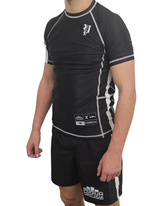 Podium Performance Rash Guards - Classic Black - SET
