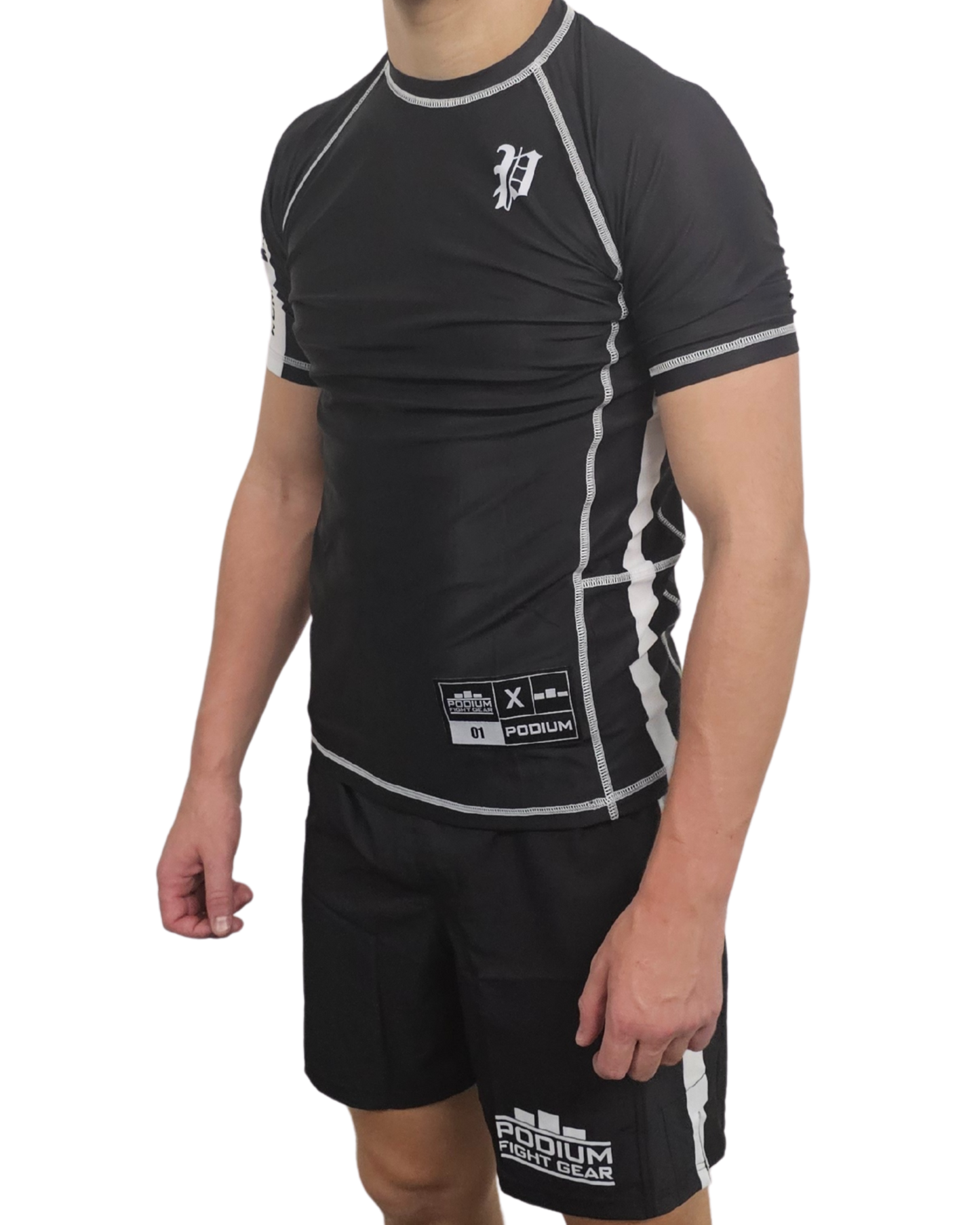 Podium Performance Rash Guards - Classic Black - SET