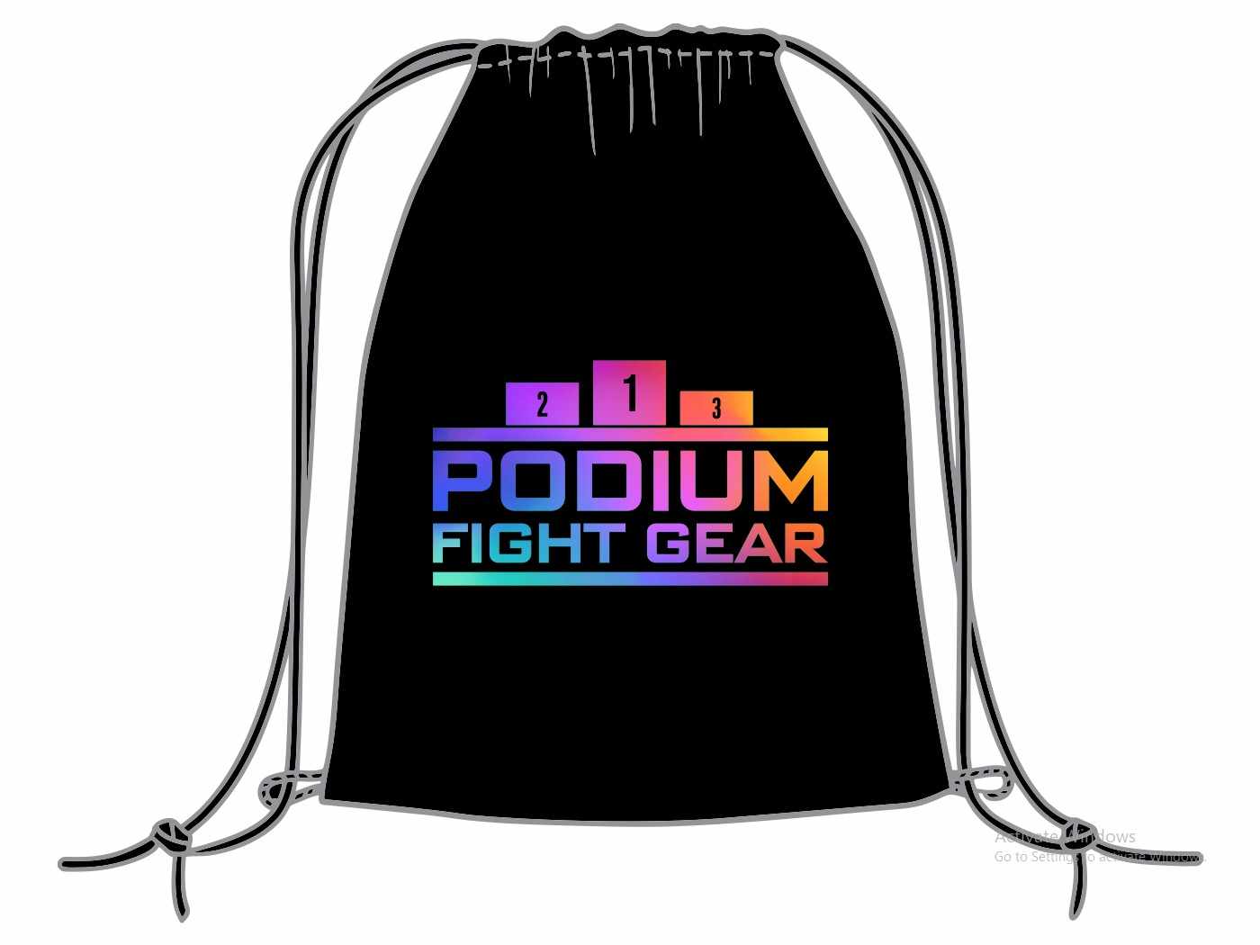 PODIUM DRAWSTRING BAG TEMPLATE