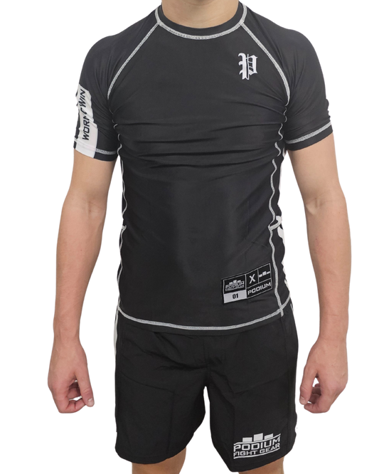 Podium Performance Rash Guards - Classic Black - SET