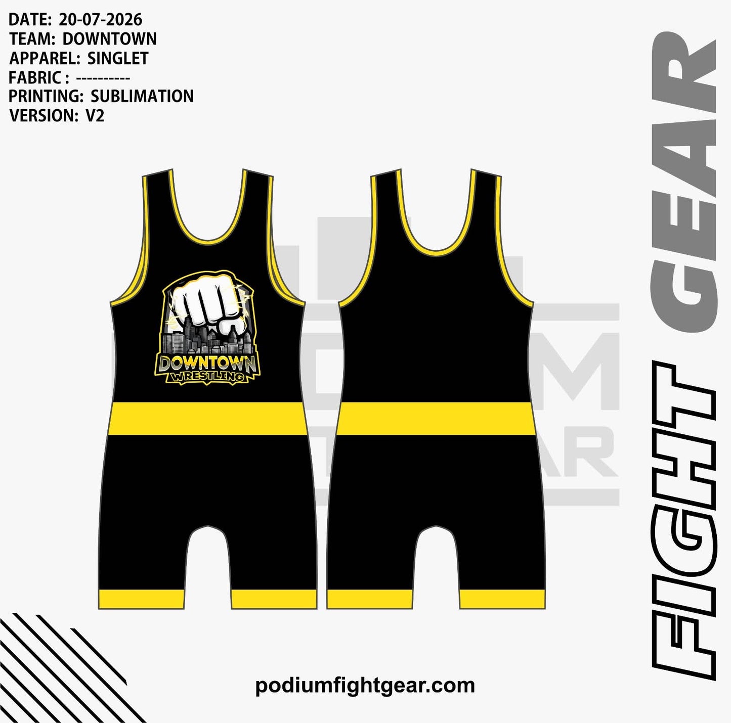 SINGLET - DOWNTOWN MA
