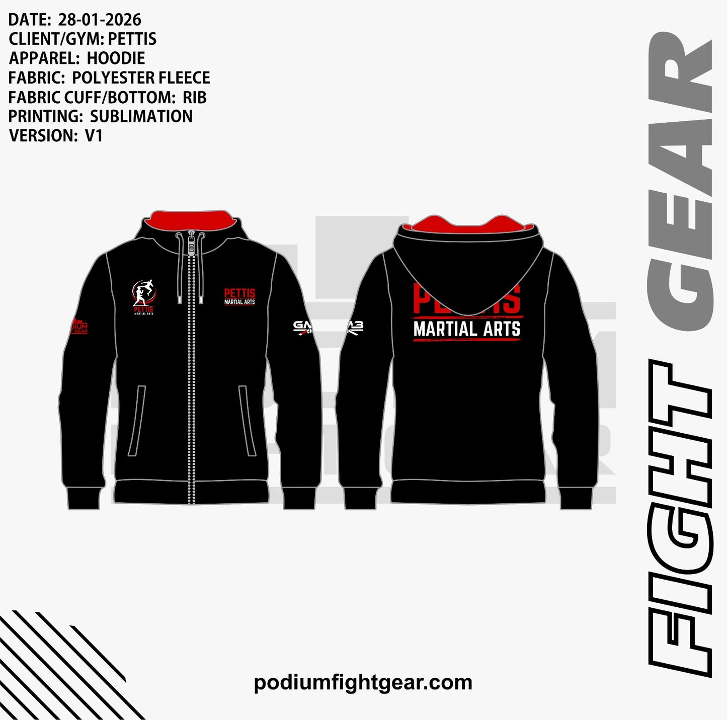 PODIUM TRACK SET - PETTIS MMA