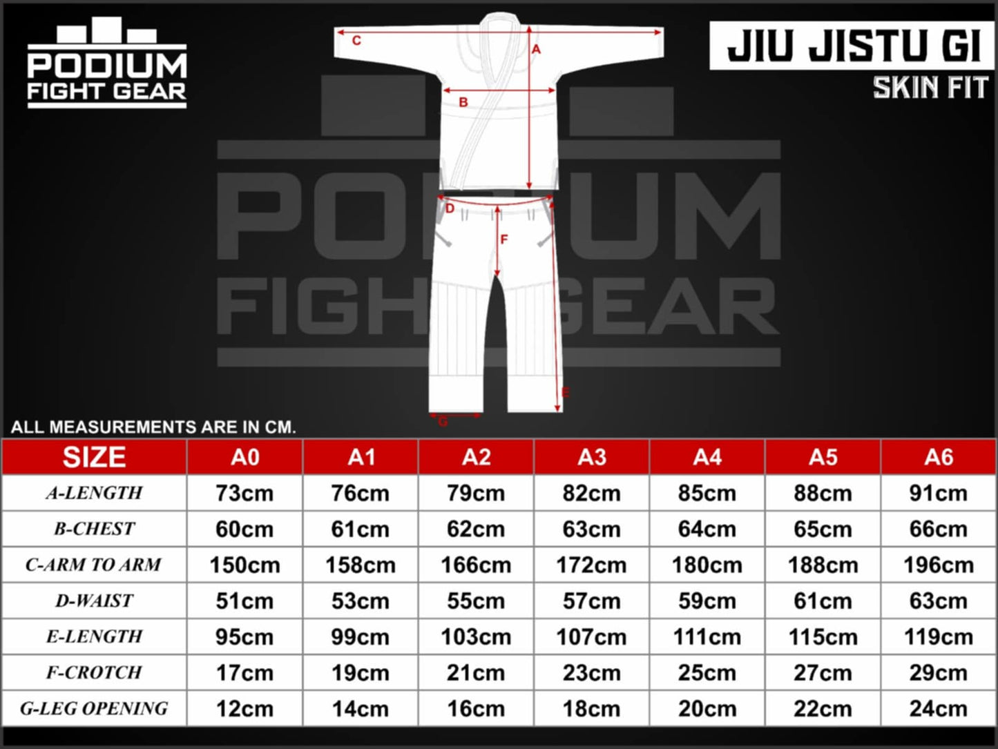 PODIUM PERFORMANCE BJJ GI