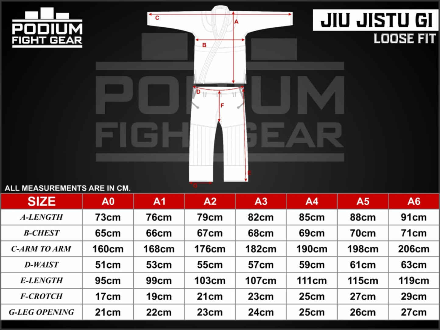 PODIUM PERFORMANCE BJJ GI