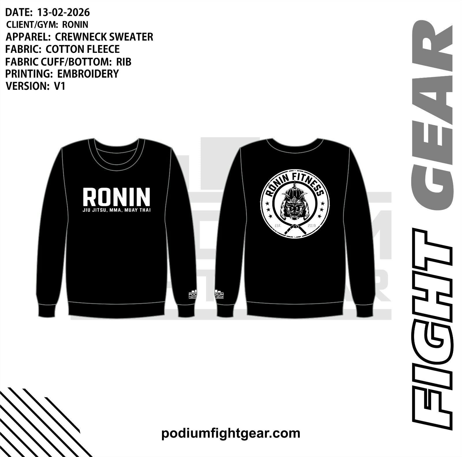 SWEATSHIRT - RONIN
