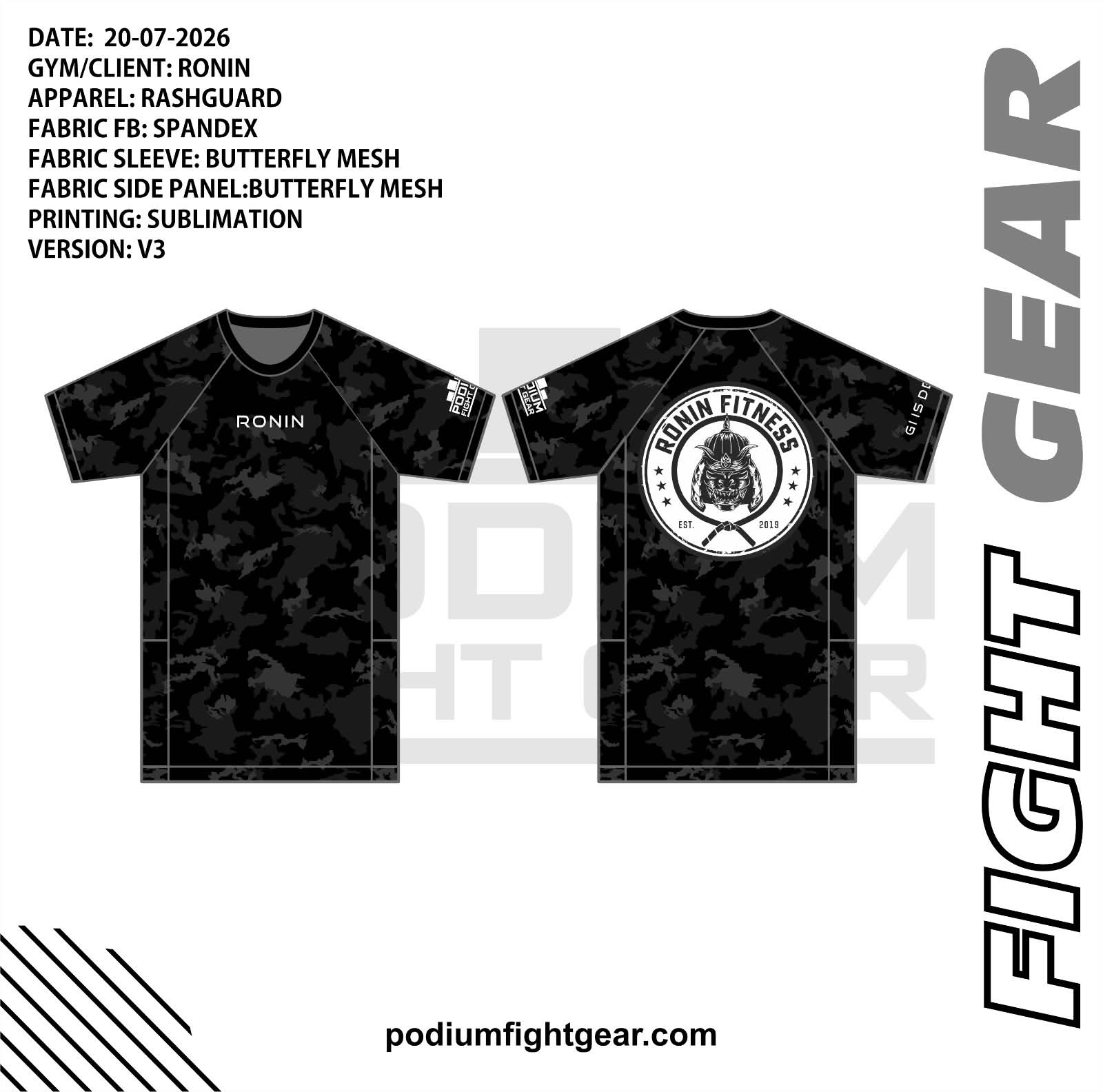 BLACK CAMO GUARD - RONIN (NEW)