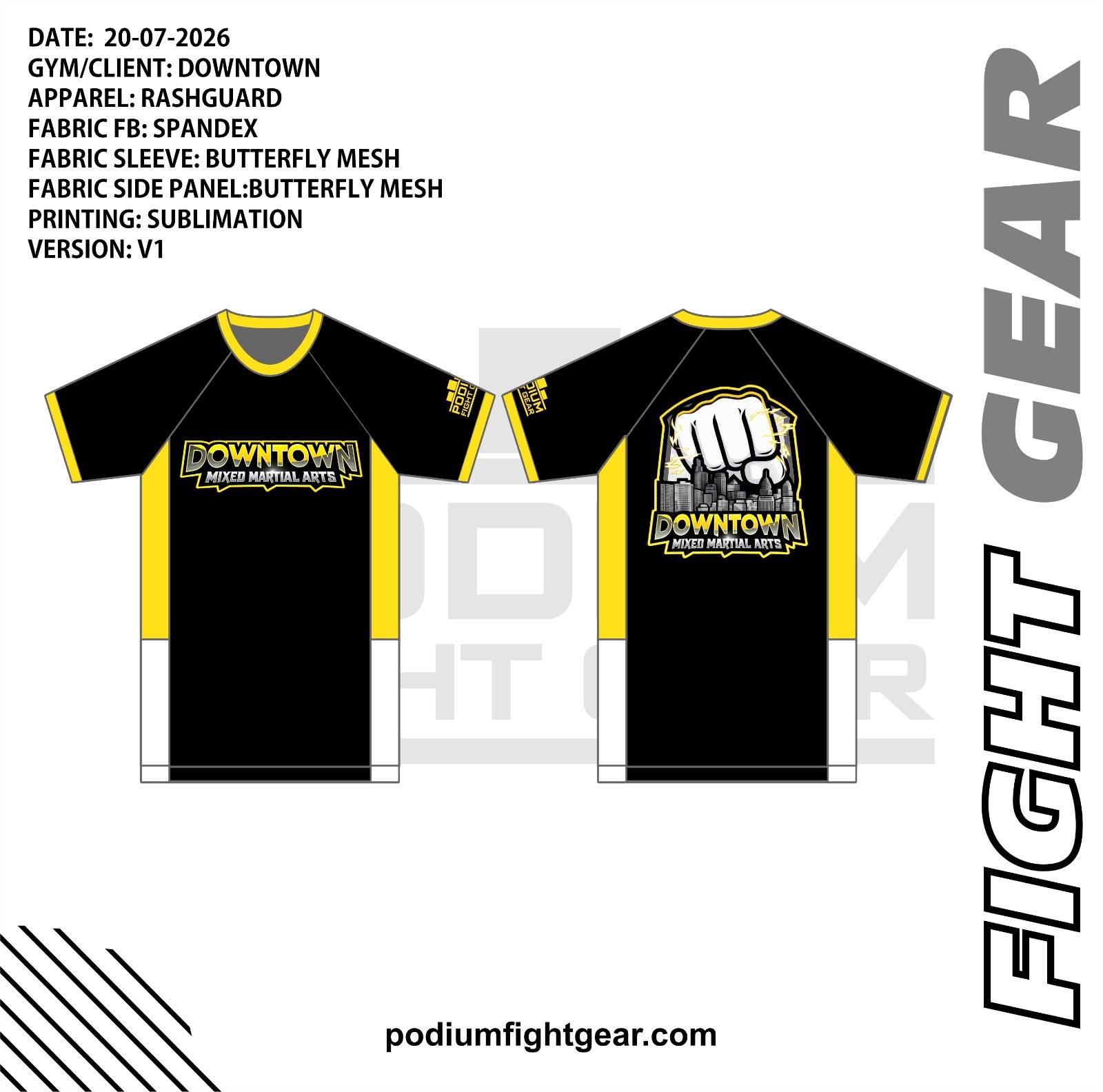 RASHGUARD - DOWNTOWN MA