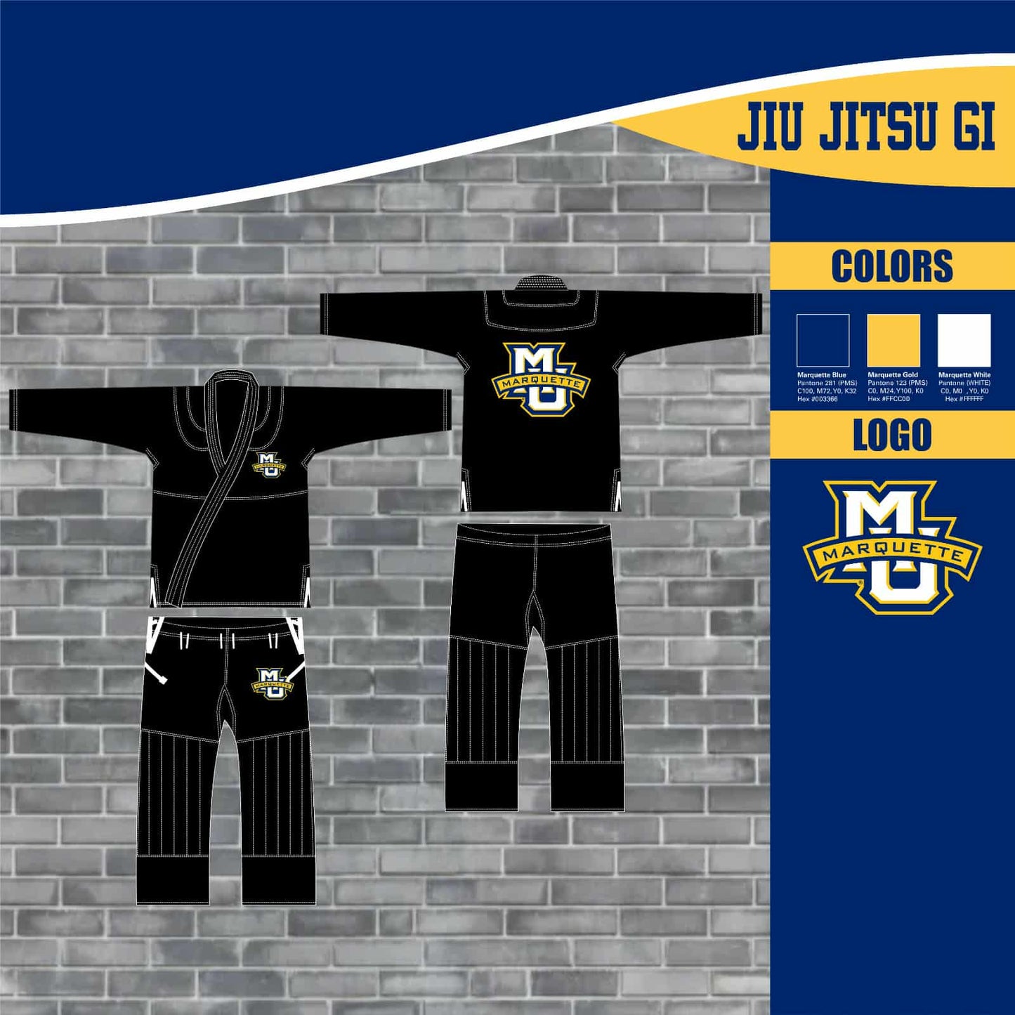 PODIUM BJJ GI UNIFORM TEMPLATE