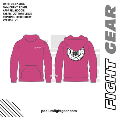 COTTON EMBROIDERED HOODIES - RONIN