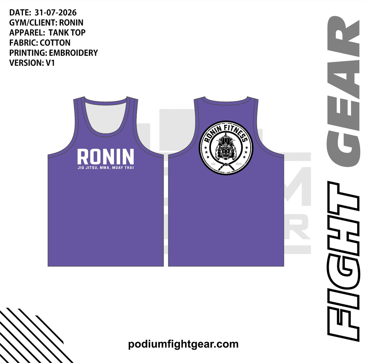 TANK - RONIN PURPLE (NEW)