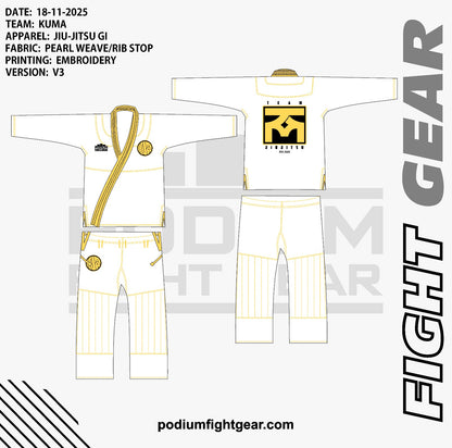 PODIUM BJJ GI UNIFORM TEMPLATE
