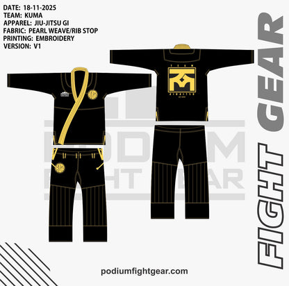 PODIUM BJJ GI UNIFORM TEMPLATE