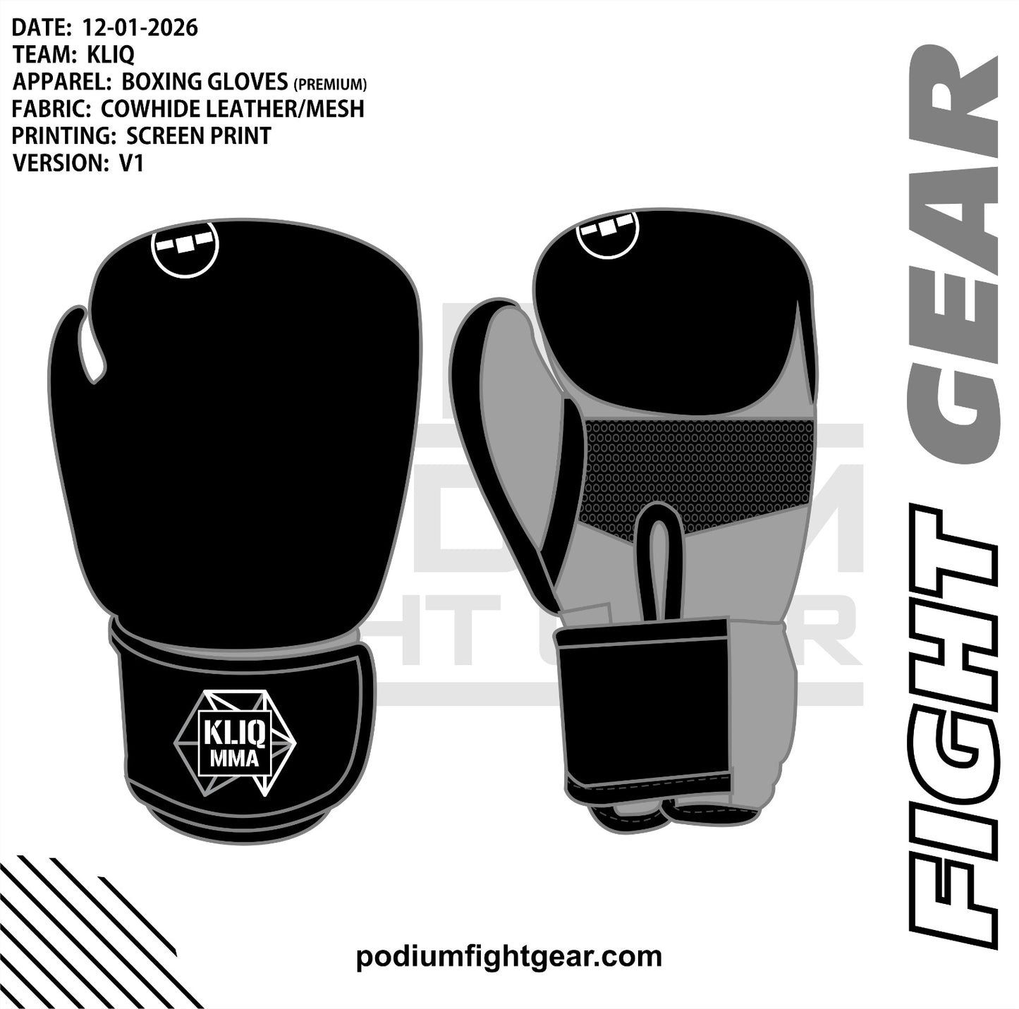 PODIUM BOXING GLOVES - KLIQ
