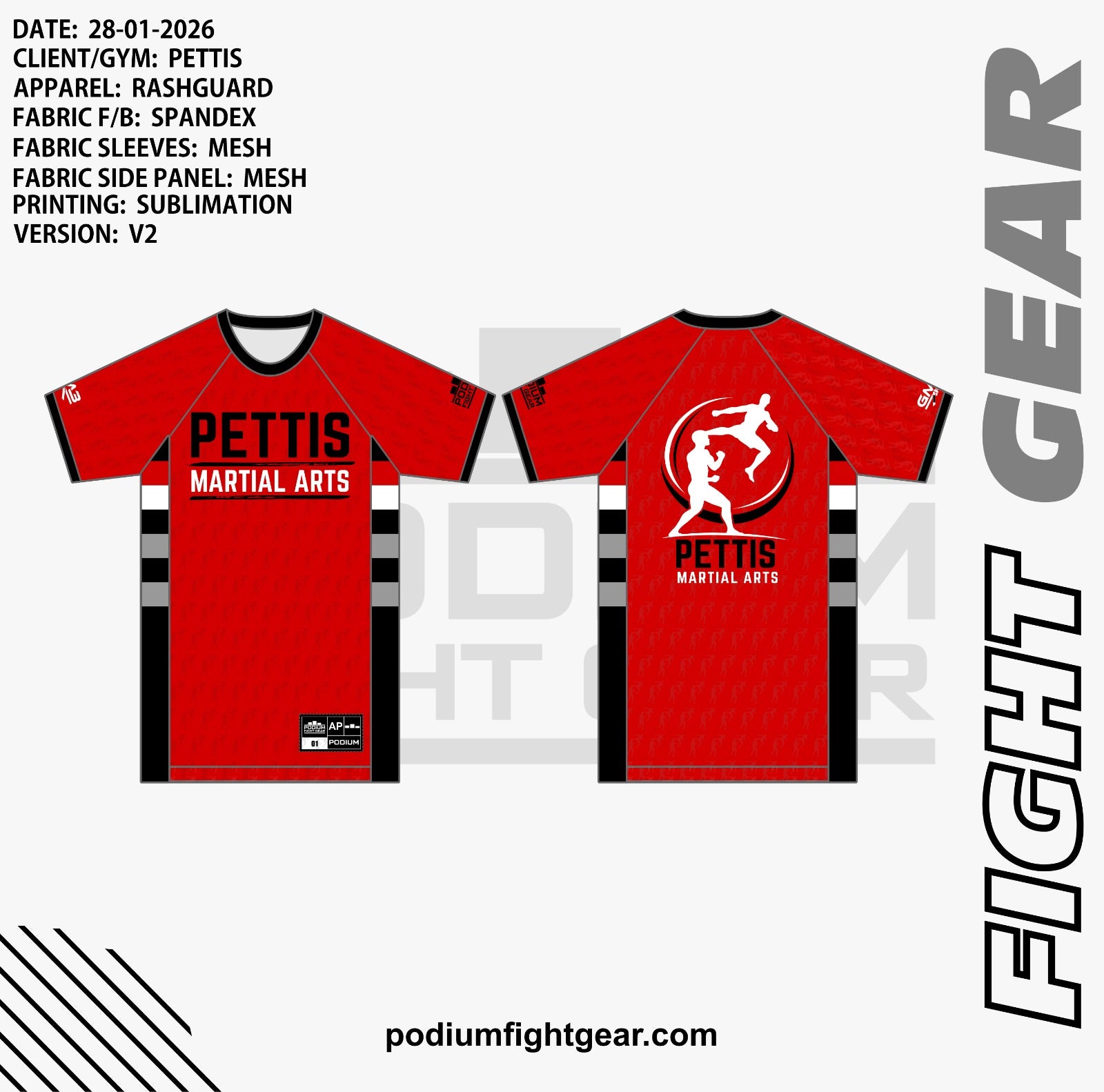 RASH GUARD - PETTIS MMA