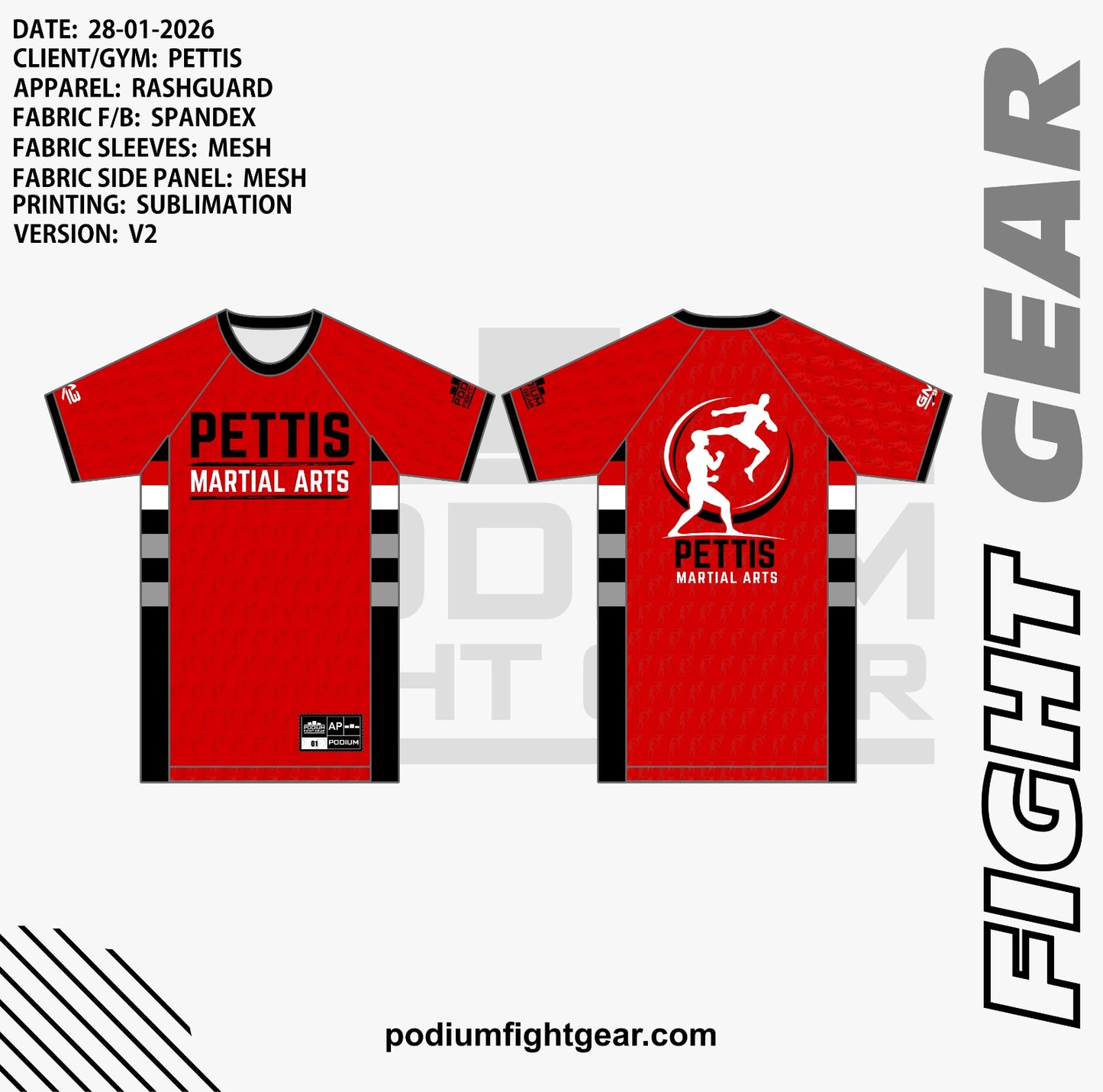 RASH GUARD - PETTIS MMA