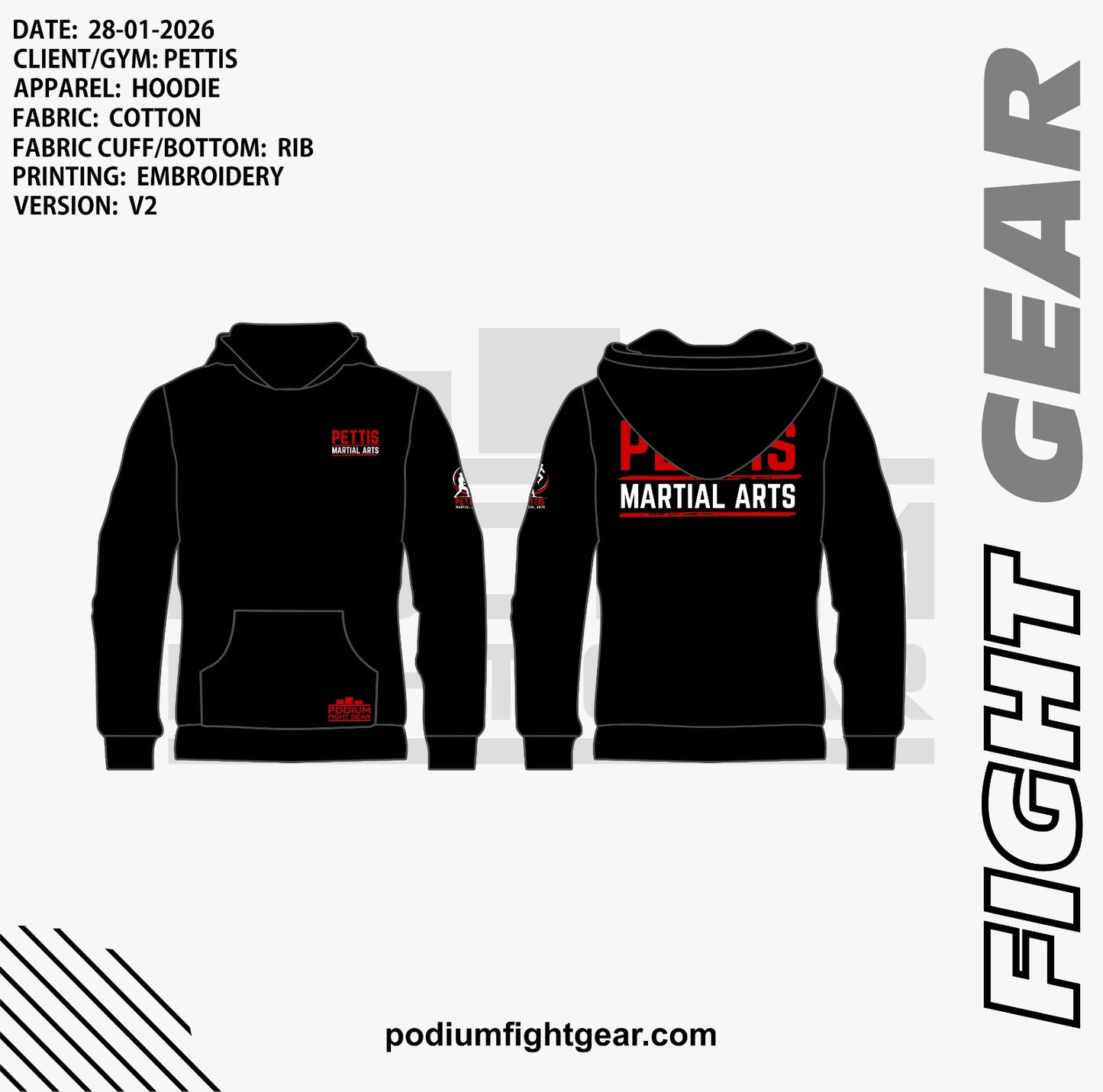 Hoodie - PETTIS MMA