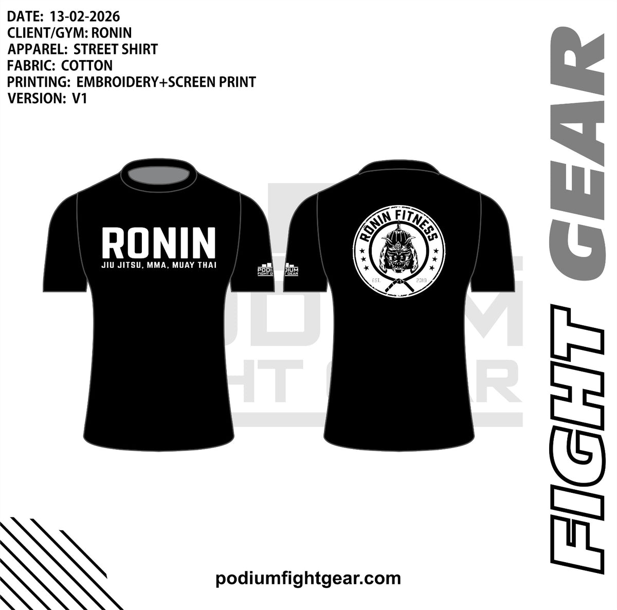 T-SHIRT - RONIN BLACK