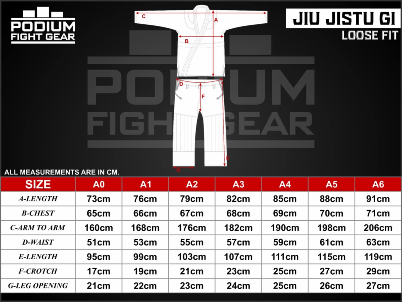 PODIUM PREMIUM GI - SAMURAI