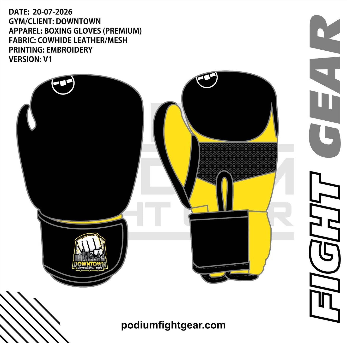 BOXING GLOVES - DOWNTOWN