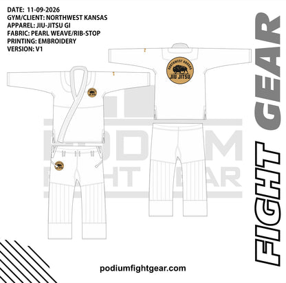 Northwest Kansas Jiu Jitsu white gi